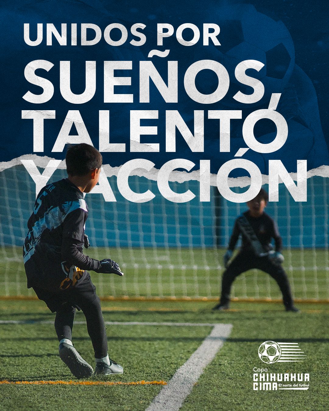 Jugador infantil representando la inscripción de equipos a la Copa Chihuahua CIMA 2026