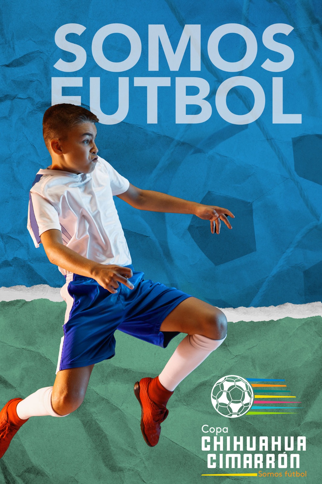 Jugador infantil representando la inscripción de equipos a la Copa Chihuahua CIMA 2026