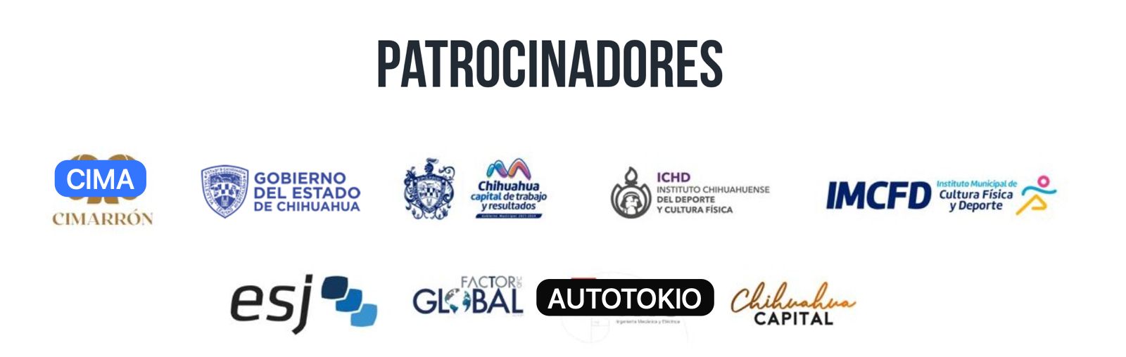 Patrocinadores y aliados oficiales de la Copa Chihuahua CIMA 2026